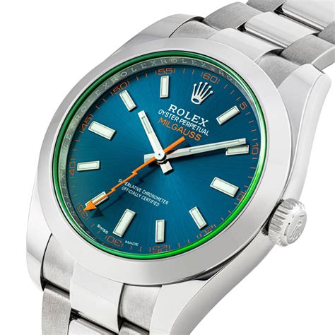 rolex.milgauss blue|Rolex Milgauss price used.